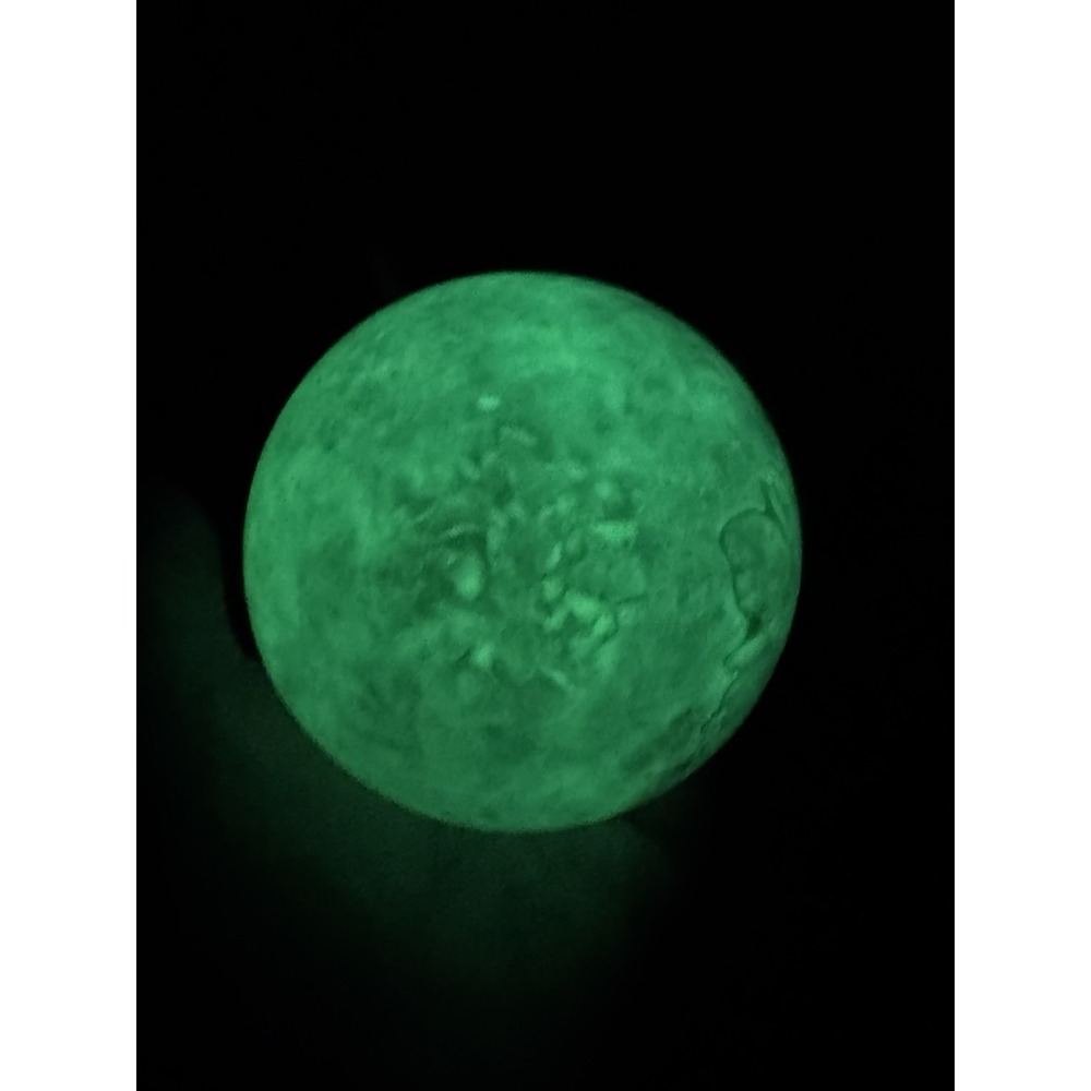 RARE Natural Green GLOW Phosphorescent  Fluorite Crystal Sphere 730g Gemstone